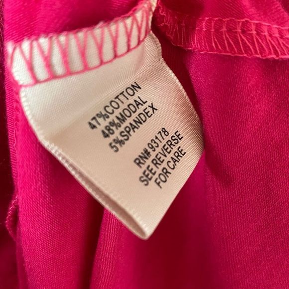 PHILOSOPHY Fuchsia Pink V-neck Midi Modal Dress - Picture 6 of 6